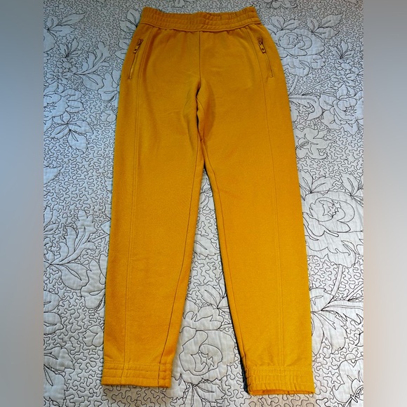 Fabletics Zip Front Pocket Sweat Pants/Joggers in Bright Yellow Sz XS - Picture 12 of 12